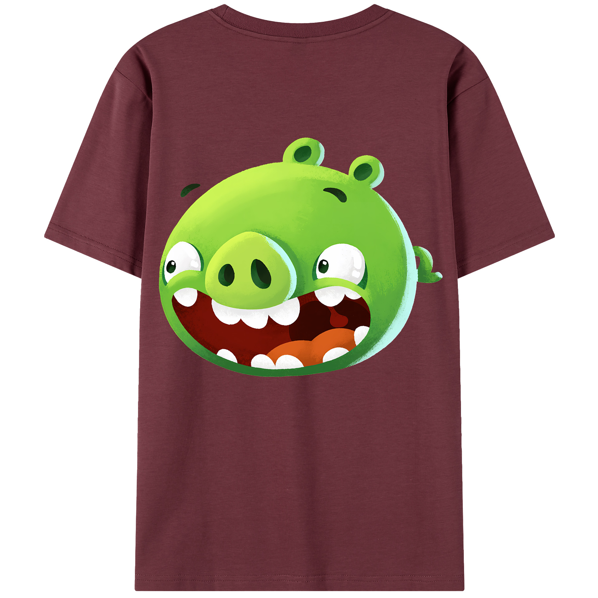 （画像用） Angry Birds アングリーバード 綿100％半袖Tシャツ（背面プリント）